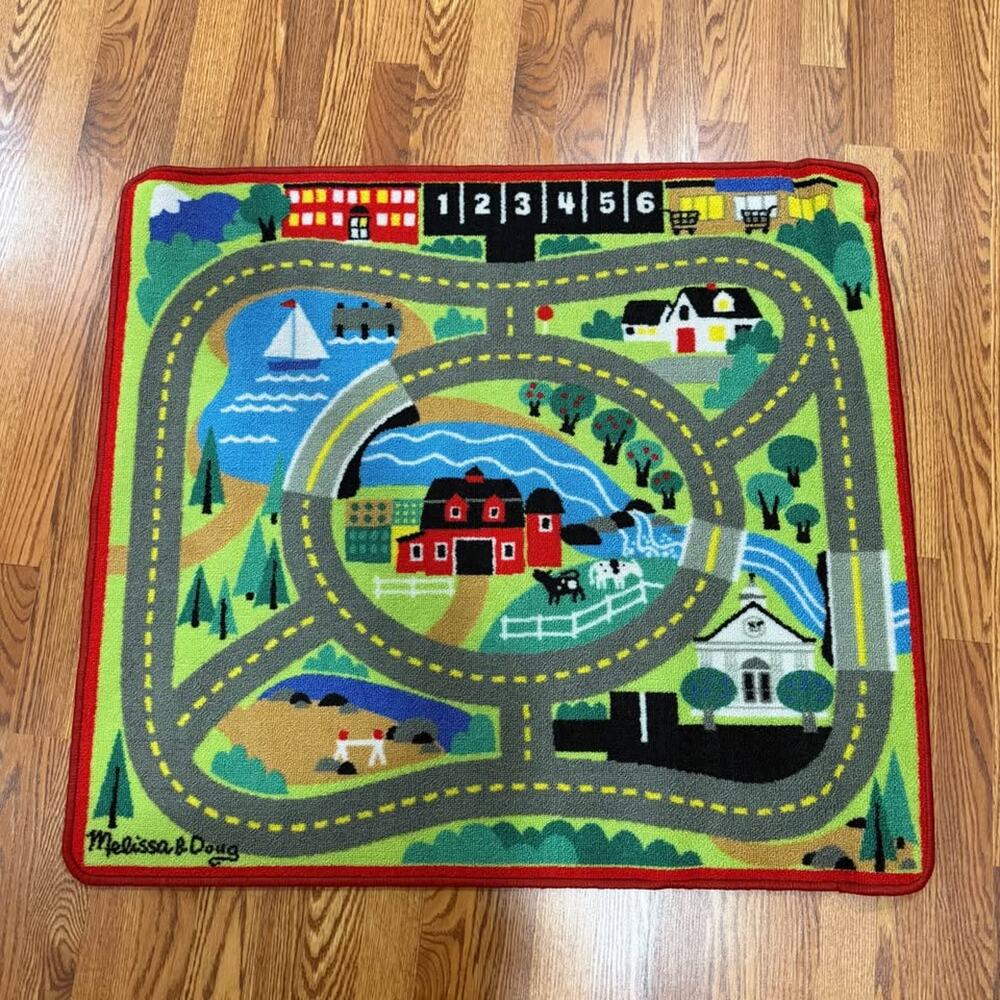 Melissa & Doug Around the Town Road Rug